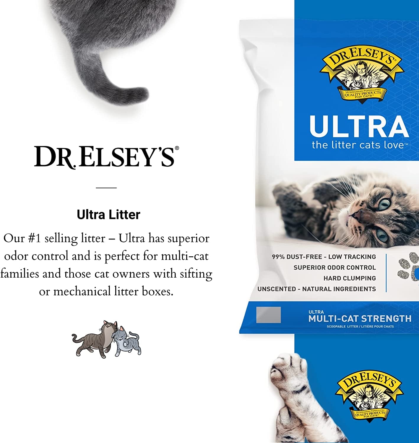 Dr. Elsey'S Ultra Premium Clumping Cat Litter, 40 Pound Bag ( Pack May Vary )