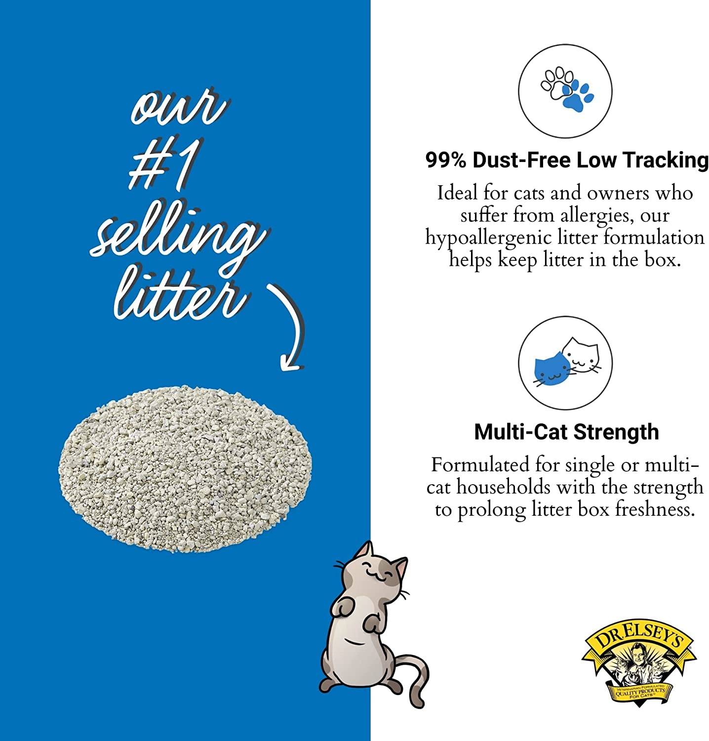 Dr. Elsey'S Ultra Premium Clumping Cat Litter, 40 Pound Bag ( Pack May Vary )